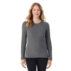 Never worn: Cuddl Duds Soft Gray Fleecewear Longsleeve Top